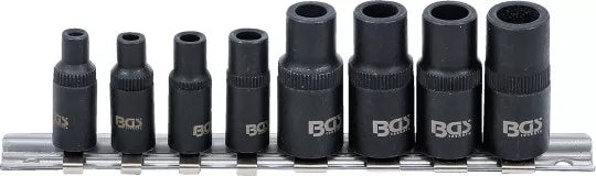 Tap Adaptor Socket Set 6.3 mm (1/4") / 10 mm (3/8") Drive 8 pcs.
