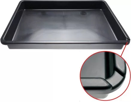 Multifunctional Drain Pan with Spout black 50 l