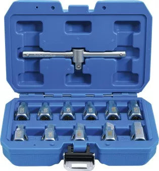 Universal Oil Drain Socket Set 12 pcs.