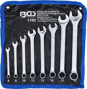 Combination Spanner Set 6 - 19 mm 8 pcs.