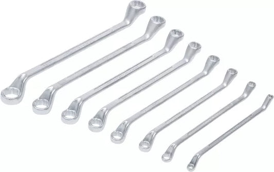 Double Ring Spanner Set offset 6 x 7 - 20 x 22 mm 8 pcs.