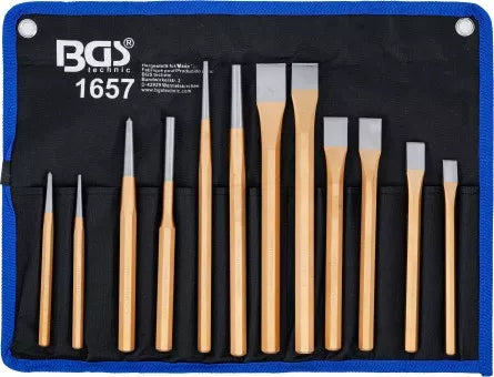 Pin Punch / Chisel / Centre Punch Set 12 pcs.