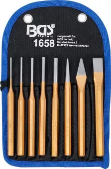 Pin Punch Set 150 mm incl. Chisel + Centre Punch 8 pcs.