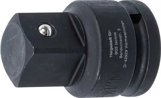 Impact Socket Adaptor internal square 20 mm (3/4") - external square 25 mm (1")