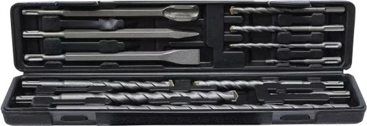 Hammer, Drill and Chisel Set SDS shaft, carbide Tip 5 - 20 mm 12 pcs.
