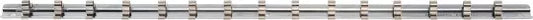 Socket Rail with 15 Clips 6.3 mm (1/4")