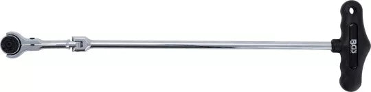 Flexible Ratchet with T-Handle external square 6.3 mm (1/4")