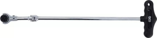 Flexible Ratchet with T-Handle external square 6.3 mm (1/4")