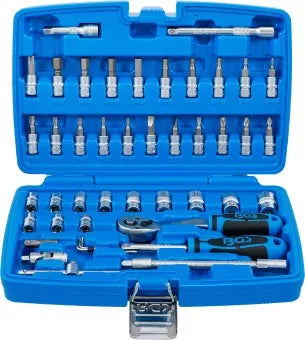 Socket Set 6.3 mm (1/4") Inch Sizes 46 pcs.