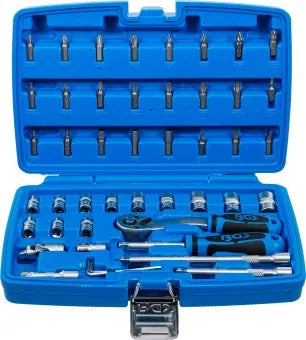 Socket Set 6.3 mm (1/4") Drive 46 pcs.