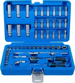 Socket Set 6.3 mm (1/4") Drive 53 pcs.