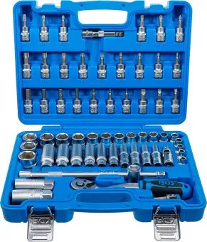 Socket Set, Hexagon 10 mm (3/8") Drive 61 pcs.