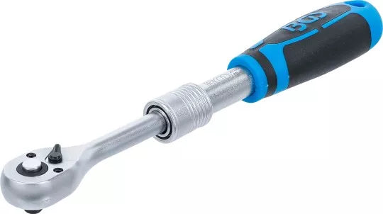 Reversible Ratchet, extendable 6.3 mm (1/4") 190 - 225 mm