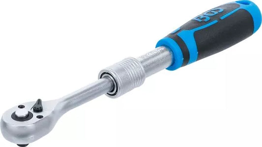 Reversible Ratchet, extendable 6.3 mm (1/4") 190 - 225 mm
