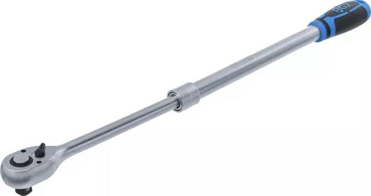 Reversible Ratchet, extendable extra long 12.5 mm (1/2") 455 - 595 mm