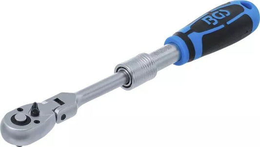 Reversible Ratchet, extendable, bendable 6.3 mm (1/4") 210 - 250 mm