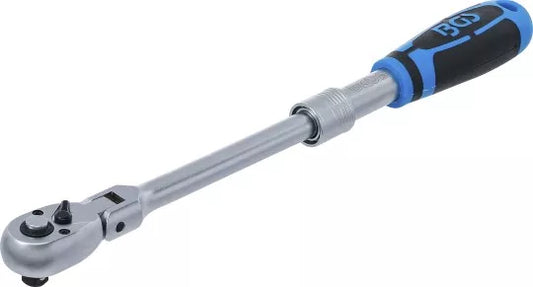 Reversible Ratchet, extendable, bendable 10 mm (3/8") 260 - 365 mm