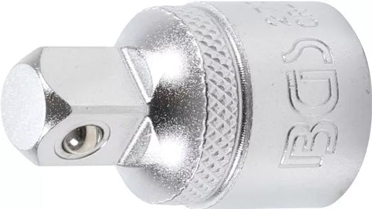 Socket Adaptor internal square 12.5 mm (1/2") - external square 10 mm (3/8")