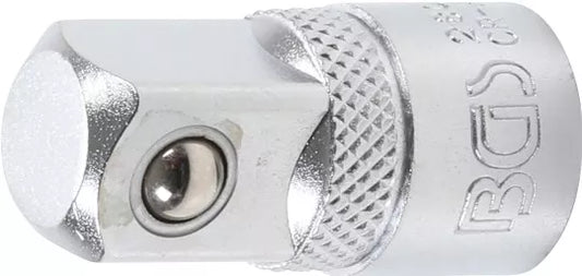 Socket Adaptor internal square 10 mm (3/8") - external square 12.5 mm (1/2")