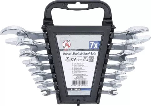 Double Open End Spanner Set 6 x 7 - 19 x 22 mm 7 pcs.