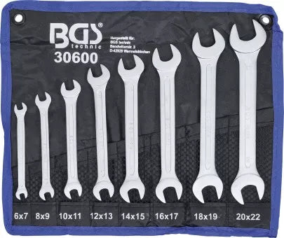 Double Open End Spanner Set 6 - 22 mm 8 pcs.