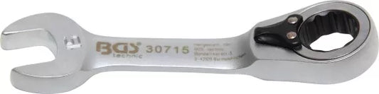 Ratchet Combination Wrench short reversible 15 mm
