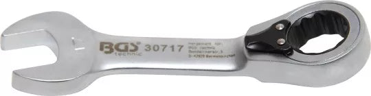 Ratchet Combination Wrench short reversible 17 mm