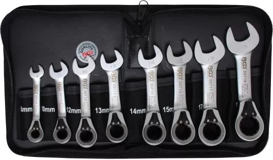 Ratchet Combination Wrench Set reversible 8 - 19 mm 8 pcs.