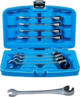 Ratchet Combination Wrench Set open 8 - 17 mm 9 pcs.