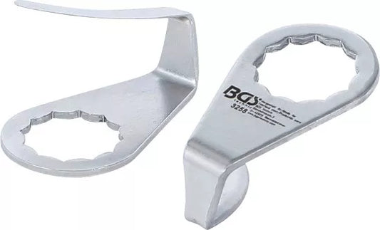 Replacement Knife, half round for BGS 3218 & 9291 2 x 36 mm 2 pcs.