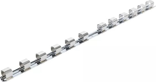 Socket Rail with 12 Clips 20 mm (3/4")