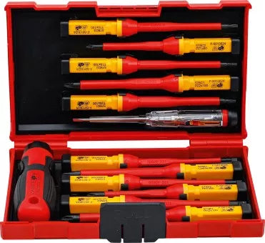 VDE Screwdriver Set with Interchangeable Blades 13 pcs.