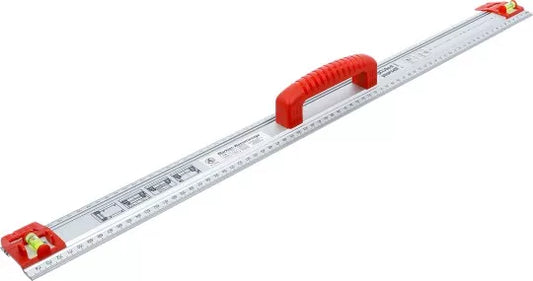 Cutting and Marking Ruler with Handle and Spirit Level 750 mm