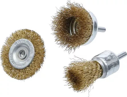 Steel Wire brush Set Ø 25 - 50 mm 3 pcs.