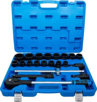 Impact Socket Set 20 mm (3/4") Drive 21 pcs.