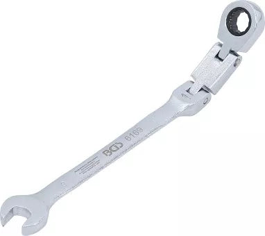Double-Joint Ratchet Combination Wrench adjustable 9 mm