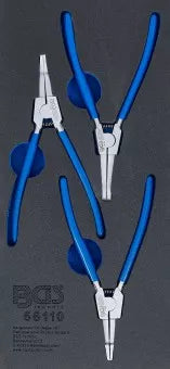 Tool Tray 1/3: Lock Ring Pliers Set for Drive Shafts 3 pcs.