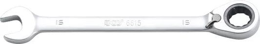 Ratchet Combination Wrench reversible 15 mm