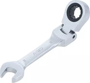 Ratchet Combination Wrench short adjustable 8 mm