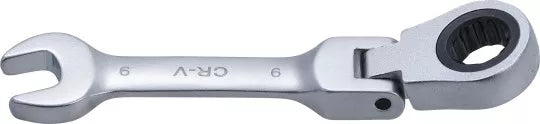 Ratchet Combination Wrench short adjustable 9 mm