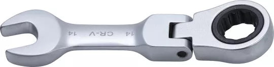 Ratchet Combination Wrench short adjustable 14 mm