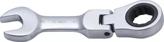 Ratchet Combination Wrench short adjustable 15 mm