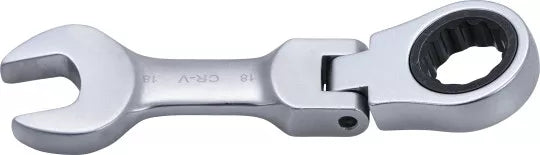 Ratchet Combination Wrench short adjustable 18 mm