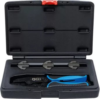 Crimping Pliers Set with 3 Pairs of Jaws for Solar Connectors MC3 / MC4 / Tyco