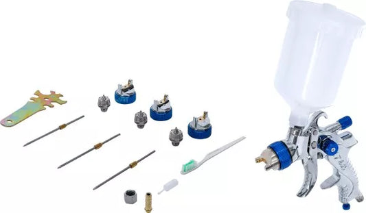 Air Paint Spray Gun with 3 Spray Nozzles 1.4 - 1.7 - 2.0 mm