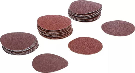 Sanding Pads for Eccentric Sanders Ø 50 mm K 60 - 80 - 120 30 pcs.