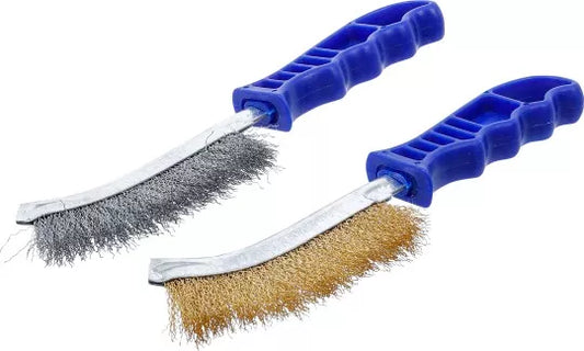 Steel Wire Brush Set steel and brass coated steel 260 mm 2 pcs.