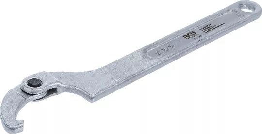 Adjustable Hook Wrench with Nose 35 - 50 mm