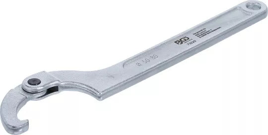 Adjustable Hook Wrench with Nose 50 - 80 mm