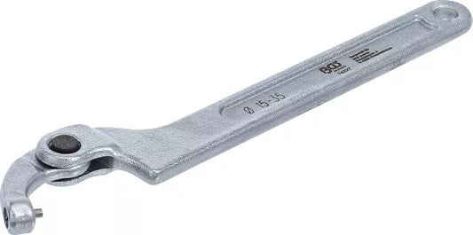 Adjustable Hook Wrench with Pin 15 - 35 mm